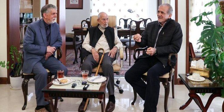 رئیس‌جمهور و وزیر فرهنگ با «محمد علی موحد» دیدار کردند