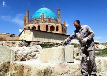 فاز دوم مرمت بخش جنوبی ارگ گنبد سلطانیه