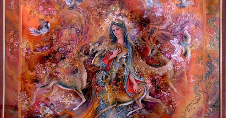 مرمت تابلوی «حمایت» استاد فرشچیان در سعدآباد به پایان رسید 1 مرمت تابلوی حمایت استاد فرشچیان در سعدآباد به پایان رسید